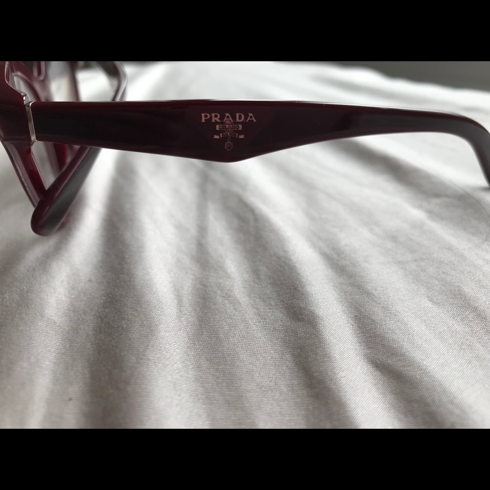 Maroon Prada frame - lenses not included - Picture 2 of 3